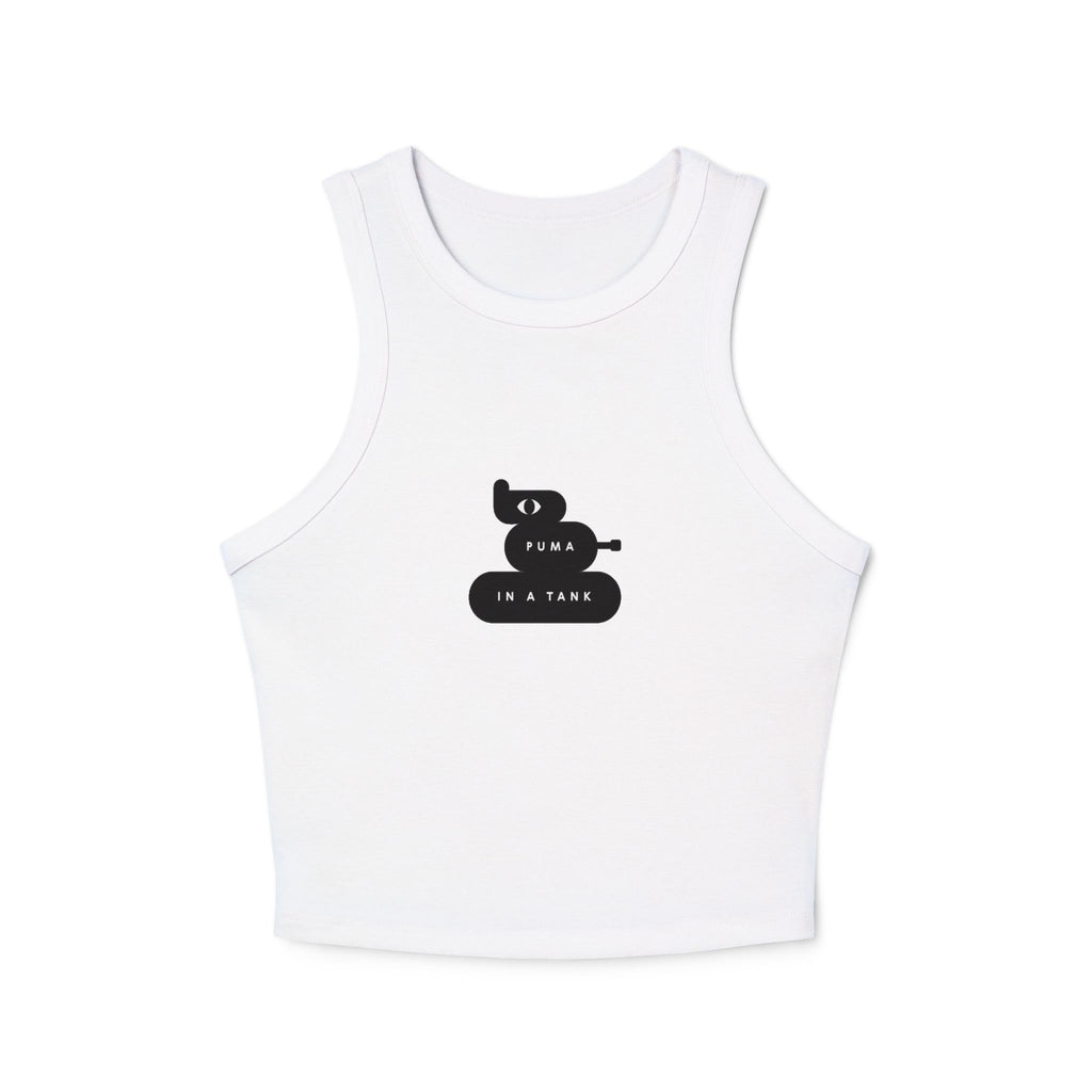 PUMA IN A TANK - Women's Racer Tank Top — Minimal 'Nope, Not Today' Graphic