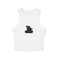 PUMA IN A TANK - Women's Racer Tank Top — Minimal 'Nope, Not Today' Graphic