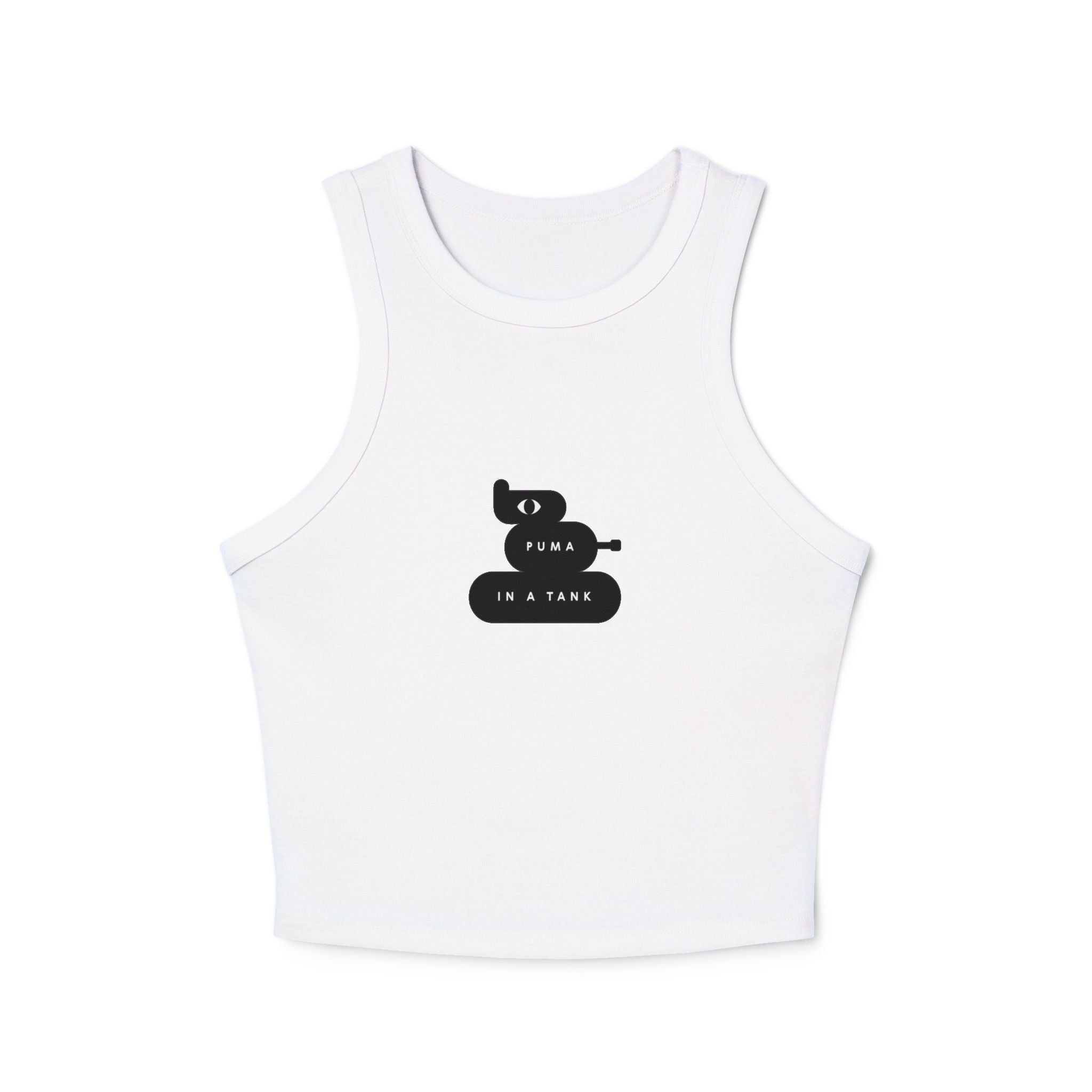 PUMA IN A TANK - Women's Racer Tank Top — Minimal 'Nope, Not Today' Graphic