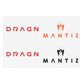 DRAGN and MANTIZ Logo Sticker Sheet - Transparent