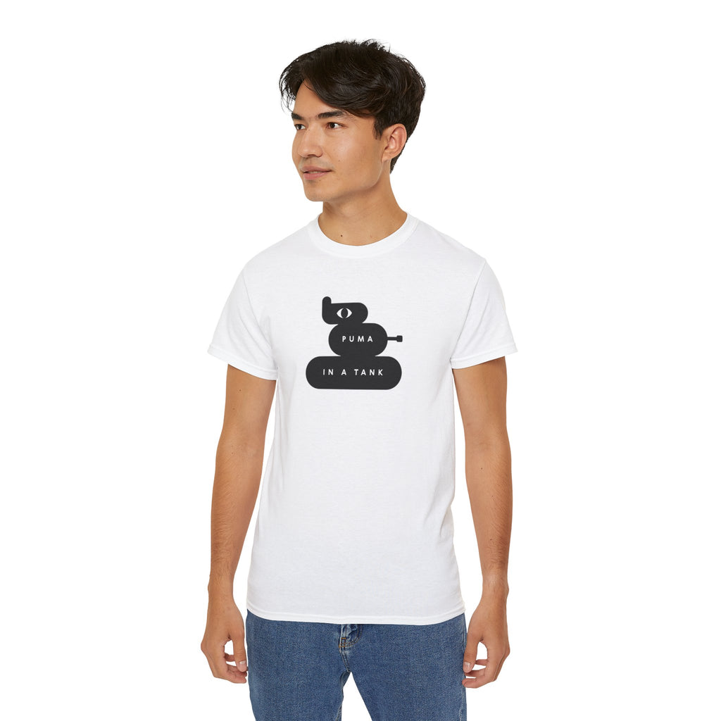 PUMA IN A TANK Logo T-Shirt — Minimalist Gaming/Tech Crewneck