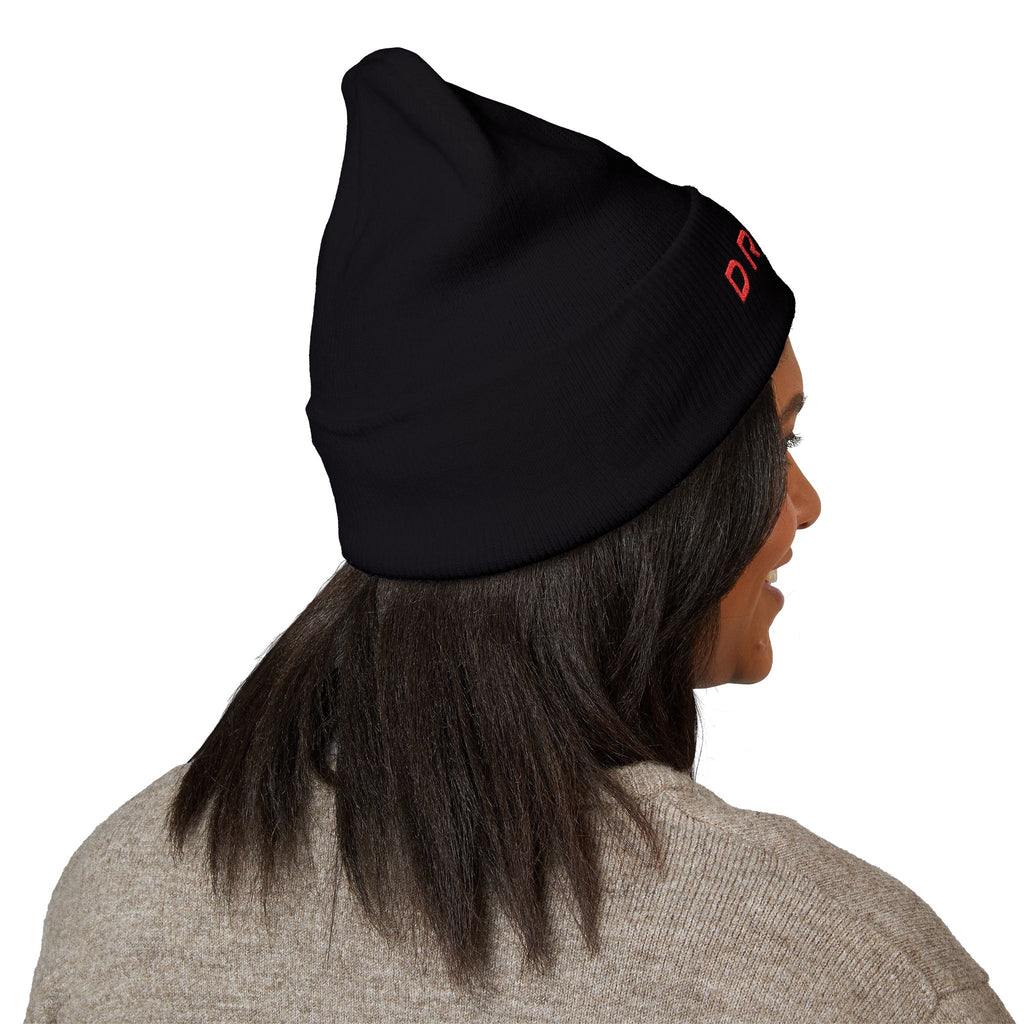 Embroidered 'DRAGN' Cuffed Beanie